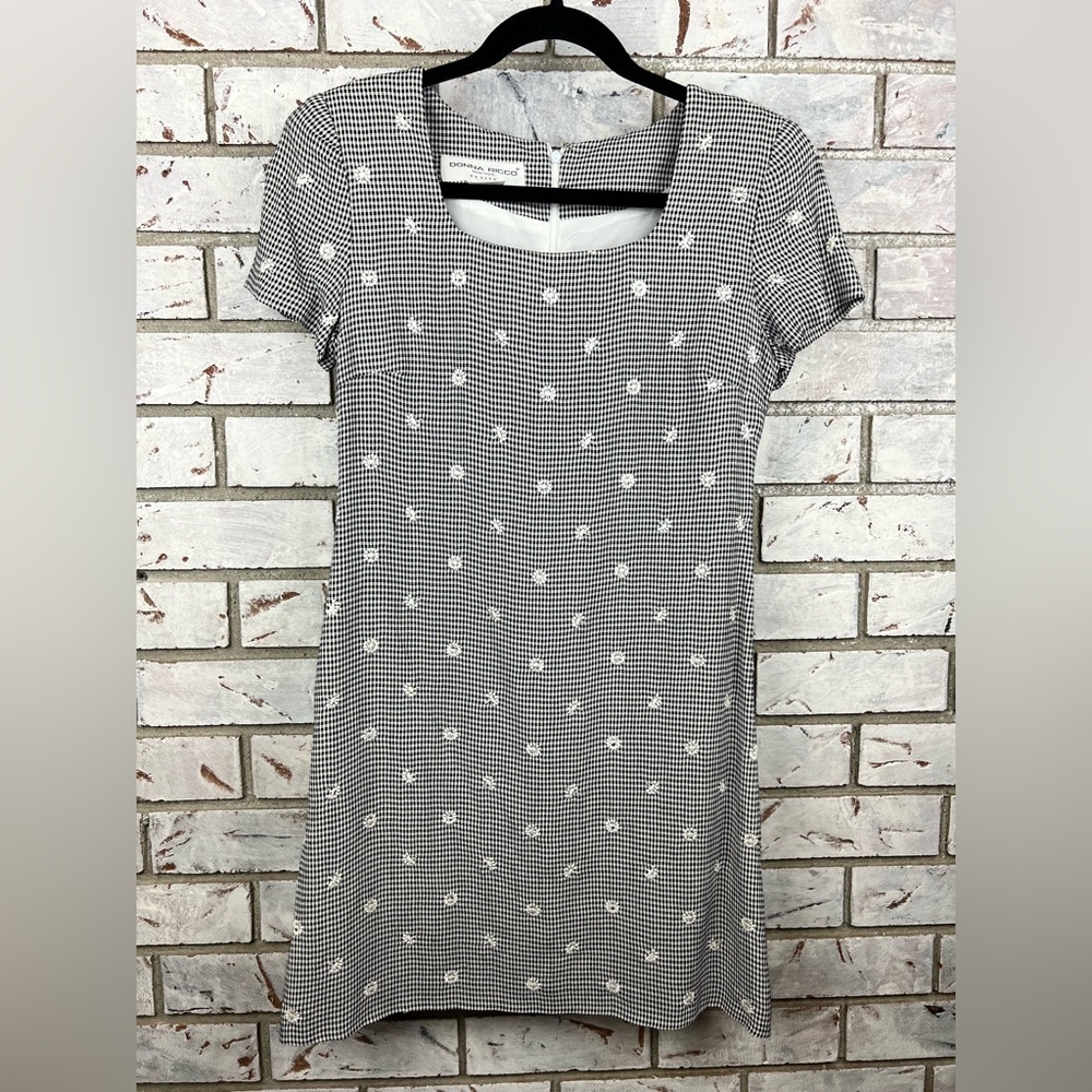 Donna Ricco | Vintage Gingham Mini Dress